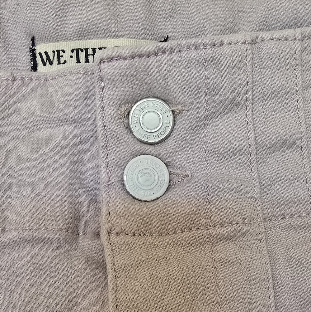 Free People Light Purple Flare Jeans - Picture 3 of 7